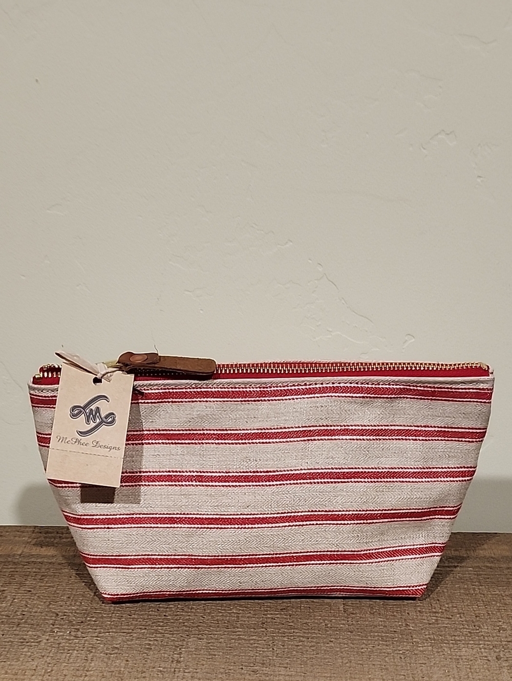 Sailor Stripe Linen Travel Clutch